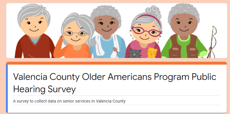 Valencia County Older Americans Program Public Hearing Survey