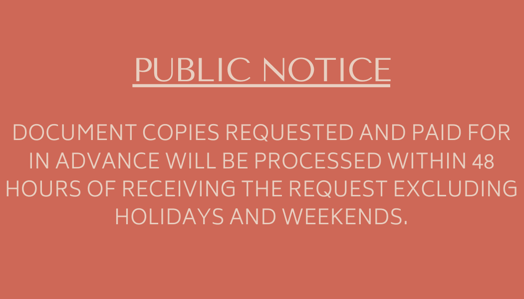 PUBLIC NOTICE
