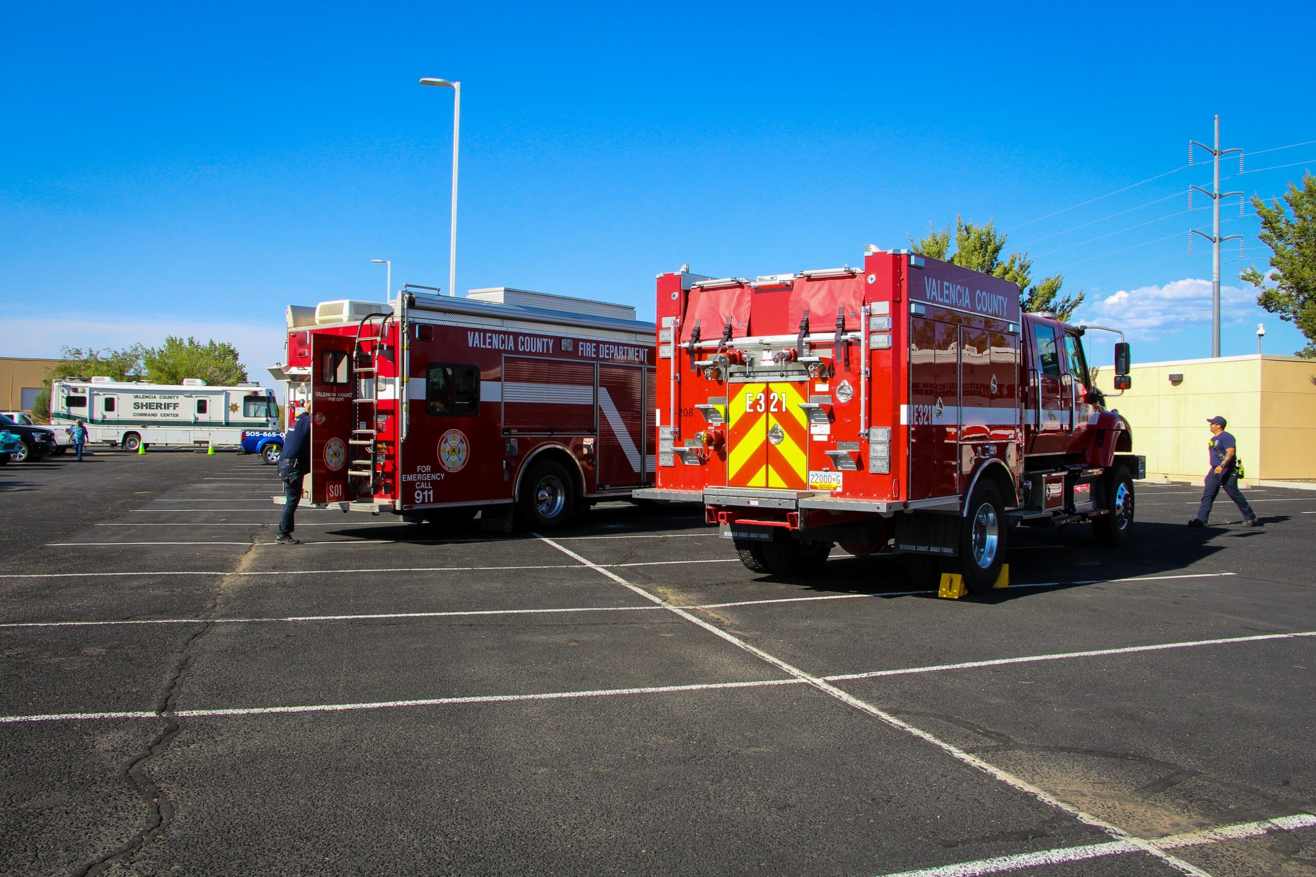 NNO Valencia County Fire Department emergency vehicles