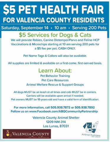 5 dollar Pet Health Fair
